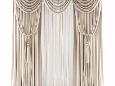 Curtains512 curtains Low-poly 3D model