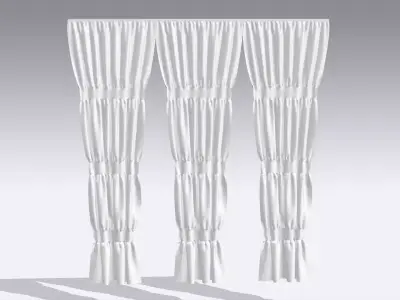 Curtain Low-poly 3D model 36