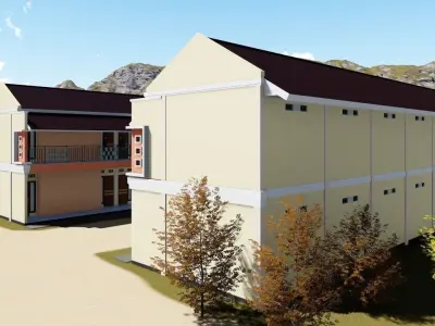 Boarding House 01 use at Indonesia 3D model