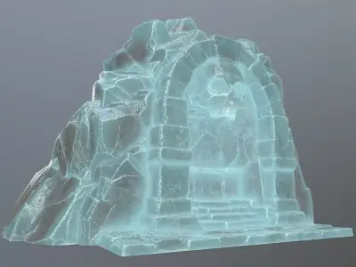 Skull Altar Low-poly 3D model purchase