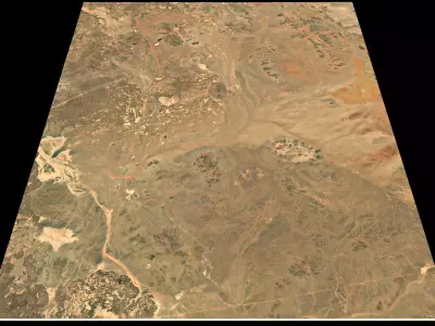 Mecca and the Red Sea coast of Saudi Arabia - tile n24 e40 3D model