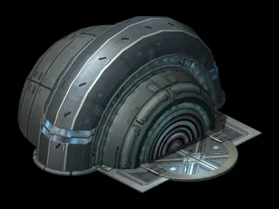 Spacecraft - small ground construction 01 3D model