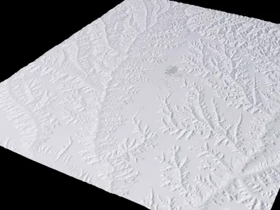 Qinbaling China City Landscape 3D Model 3D model