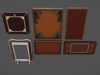 Plate Pack 03 Low-poly 3D model
