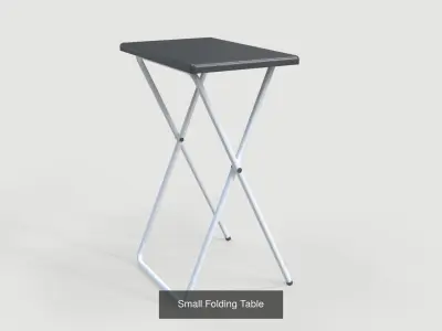 Camping folding table with top 3D Model Pack
