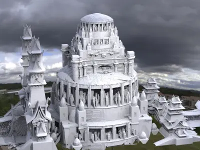 Grand Empires Library bridge 4 version  3D model