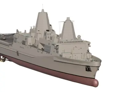 US NAVY Amphibious transport ship 3D model