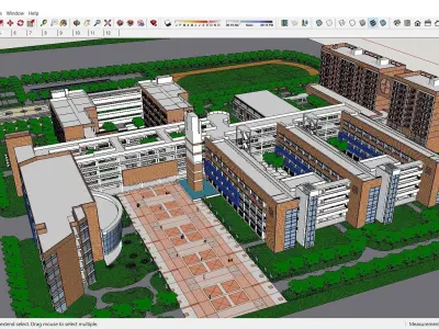Sketchup School and University K6 3D model