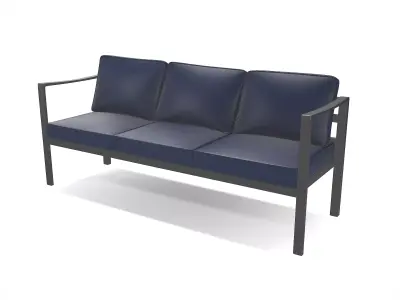 out bench sling fabric 007 Low-poly 3D model