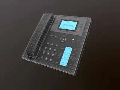 Office Phone Low-poly 3D model