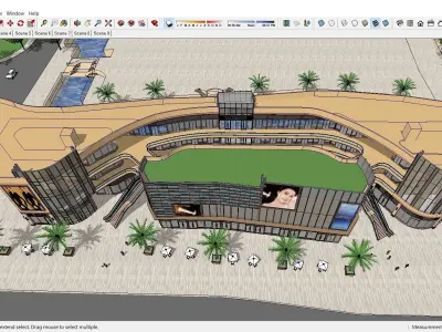 Sketchup Shopping Center E7 3D model