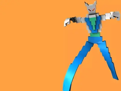 Videoman paper robot 3D model