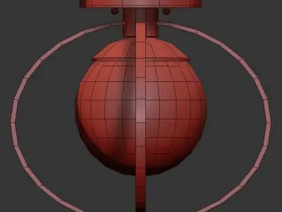 Piltz Satin Brass 15 3D model