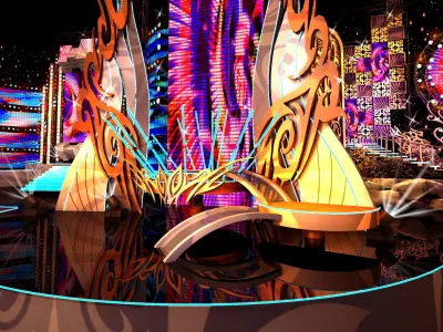 Concert Stage 4 3D model