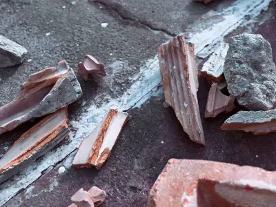 Debris - 3D Scans Low-poly 3D model