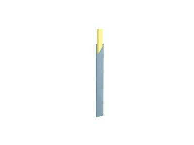 Chopsticks v1 004 Low-poly 3D model