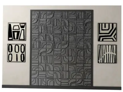 Decorative panel 3D model