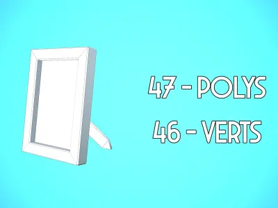 PICTURE FRAME CARTOON STYLIZED Low-poly 3D model