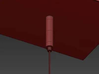AURORA pendant hanging from ceiling 3D model