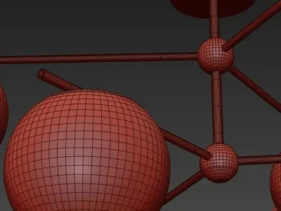 Modern Flush Mount Lighting 3D model