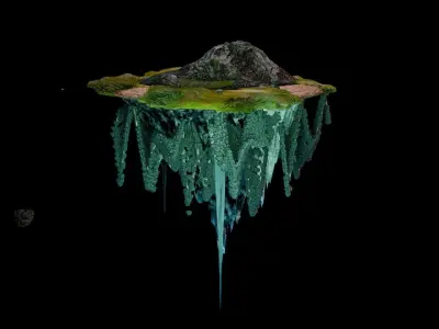 Floating Island  3D model