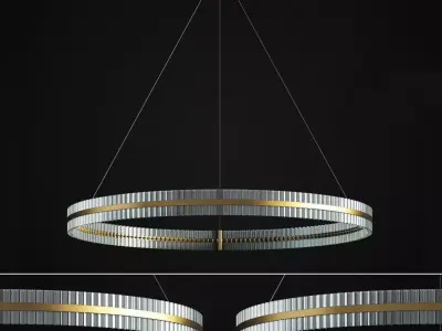 Saturno Pendant Chandelier Baroncelli 3D model