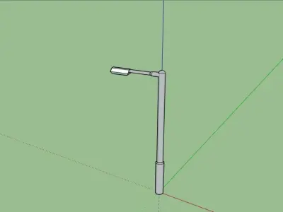 Basic Street Light - Lampost Low-poly 3D model