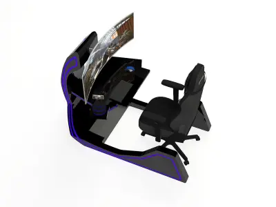 Mobile Gaming pod concept 2 3D model