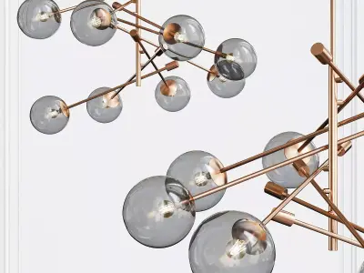 Accelerated Returns Chandelier Low-poly 3D model