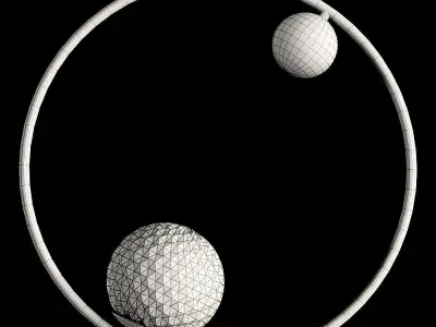 Lampatron HOOP RING LUX pendant lamp 3D model