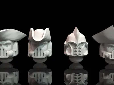 Tide Haunters - Dread Captain Kit 3D print model