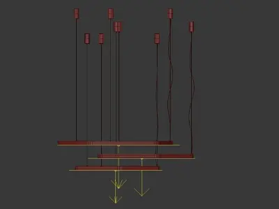 Pentagon Hanging Lamp by Forstlight 3D model