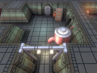 EnviroKit - THE SPACESHIP - Retro Lowpoly Low-poly 3D model