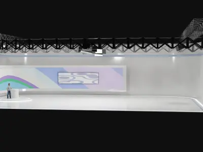 TV studio 3D model purchase