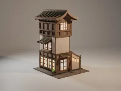 Japanese house collection 3D model