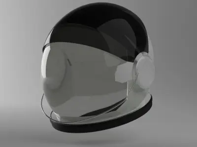 NASA Space-Helmet 3D model Low-poly 3D model