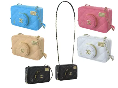 Camera Bag 3D Model Pack