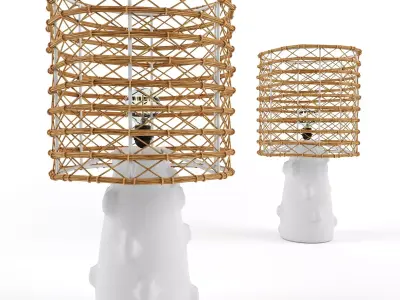 bamboo lamp 13 3D model