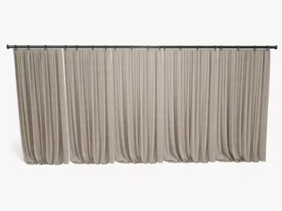 Curtain Low-poly 3D model