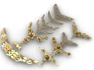 Unique 3D Women Pendant Elegance and Personal Style 3D print model