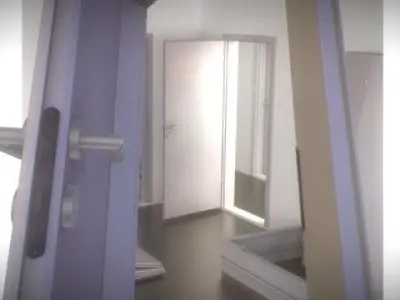 Openable Door - Animated for Blender Low-poly 3D model