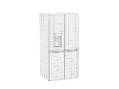 Whirlpool WQ70902TBX 592L French Door Fridge 3D model