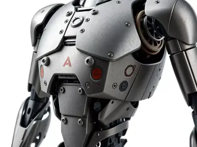 SciFi Robot Torso Armor Low-poly 3D model