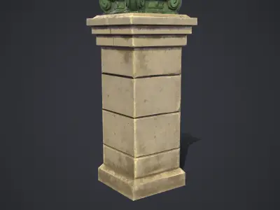 Street light Low-poly 3D model 44