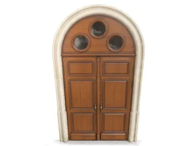 Entrance classic door 56 3D model