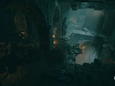 Dungeon Forge Low-poly 3D model