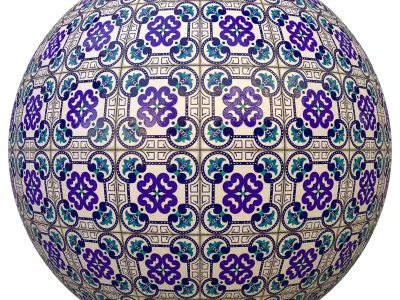 tile patterned 149-seamless-4k-pbr  3D model