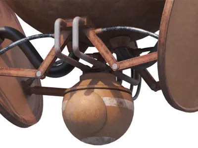 Reconnaissance drone Low-poly 3D model