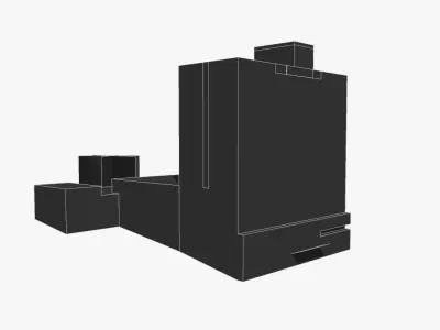 Brisbane Mercure Hotel Low-poly 3D model