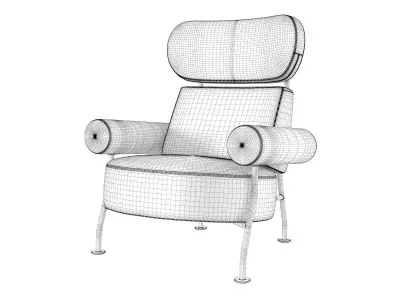 Astair Armchair 3D model
